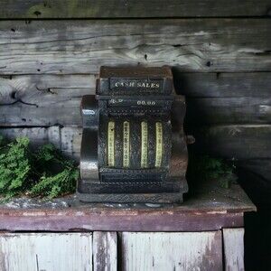 1976 Vintage Durham Brass Cash Register - See Description